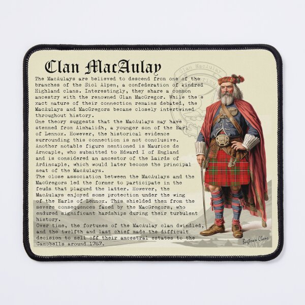 Item preview, Clan MacAulay Scottish History  designed and sold by BagTown Clans.