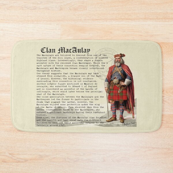 Item preview, Clan MacAulay Scottish History  designed and sold by BagTown Clans.
