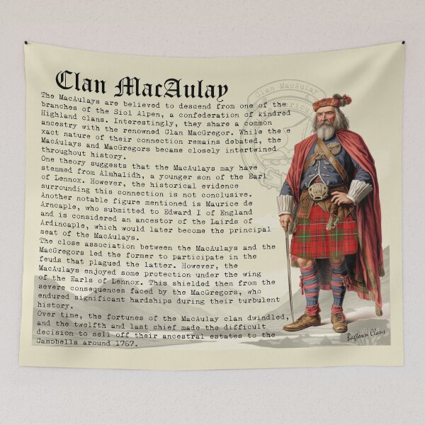 Item preview, Clan MacAulay Scottish History  designed and sold by BagTown Clans.