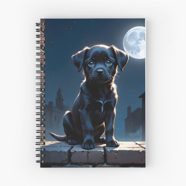 Item preview, Black dog under the moonlight designed and sold by Metaverse8.