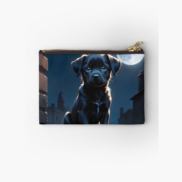Item preview, Black dog under the moonlight designed and sold by Metaverse8.