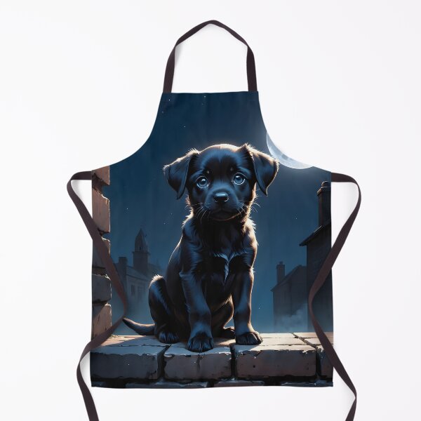 Item preview, Black dog under the moonlight designed and sold by Metaverse8.