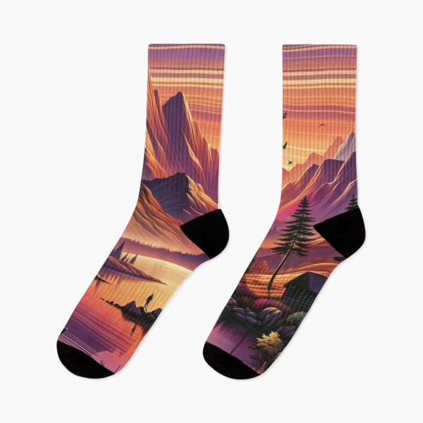 Item preview, Sunset Mountain Landscape designed and sold by Era-of-Traveler.