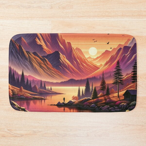 Item preview, Sunset Mountain Landscape designed and sold by Era-of-Traveler.