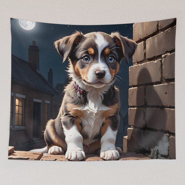 Item preview, Brown and White cute dog designed and sold by Metaverse8.