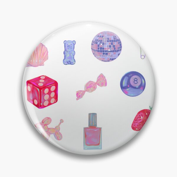 Item preview, pink holographic stickers designed and sold by kristineamae.