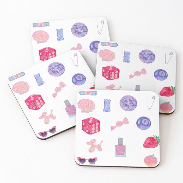 Item preview, pink holographic stickers designed and sold by kristineamae.