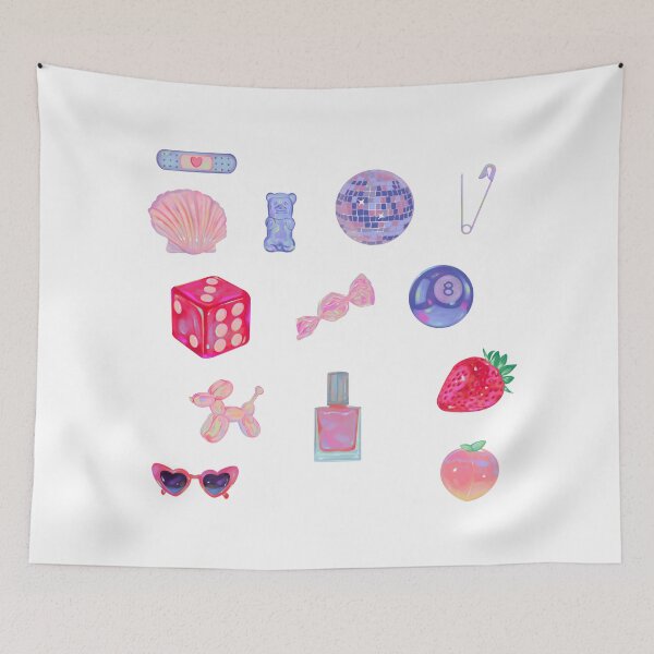 Item preview, pink holographic stickers designed and sold by kristineamae.
