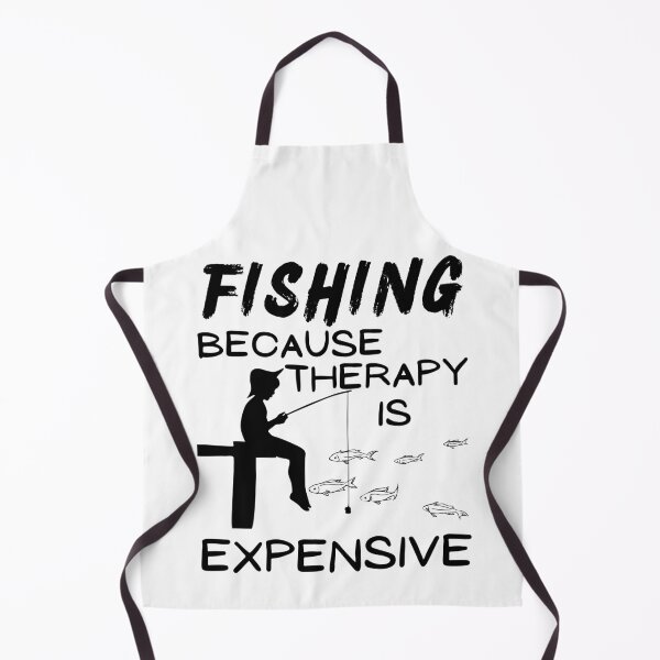 Item preview, Fishing because therapy is expensive. Fisherman, fishing kid, designed and sold by Verle-art.