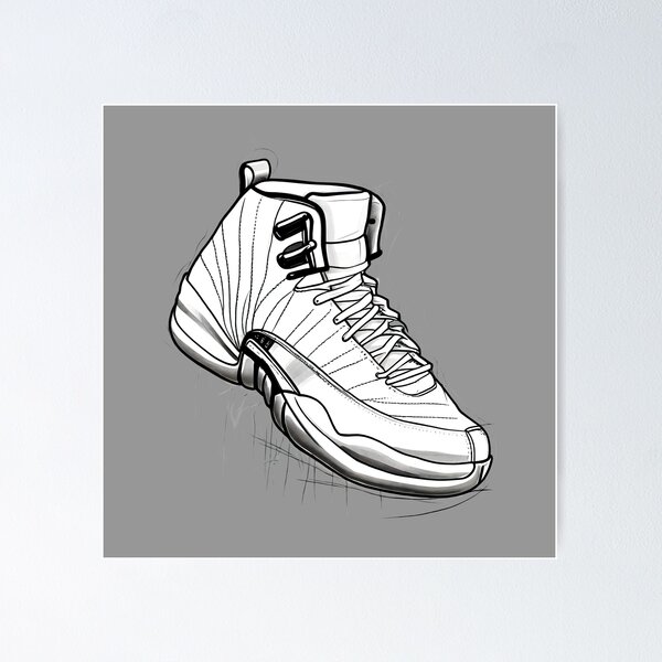 Jordan on sale 12 sketch