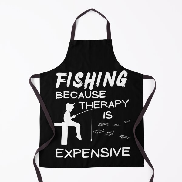 Item preview, Fishing because therapy is expensive. Fisherman, fishing kid, designed and sold by Verle-art.