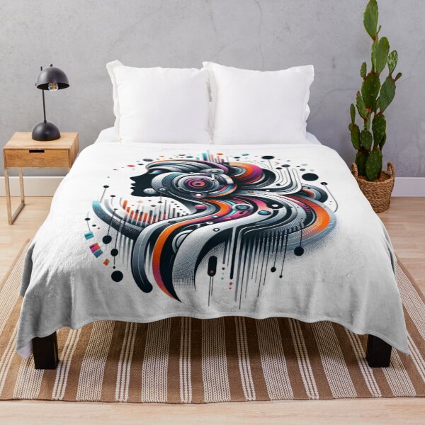 Item preview, Creative graphics female DJ designed and sold by ArtFeverShop.