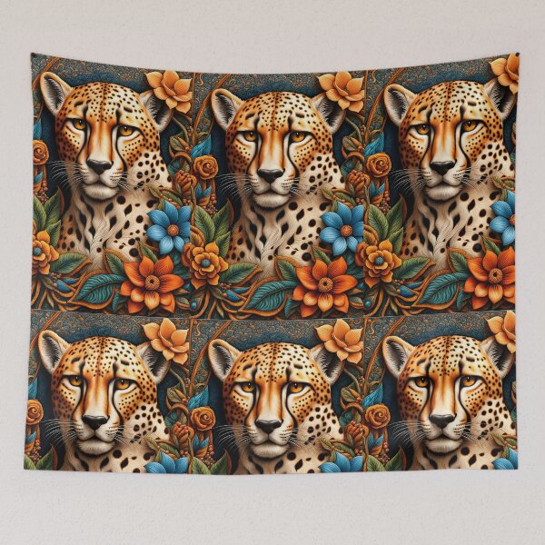 Item preview, AFRICAN CHEETAH~Spirit Animal~Wild Nature Big Cat Lover~College Dorm AirBnB Real Estate Travel Guest Home Decor~Birthday Christmas Gift designed and sold by Spinning Plates 360.