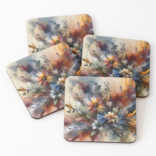 Item preview, Floral Fusion: Modern Wildflower Abstract Art designed and sold by CoussaZau.