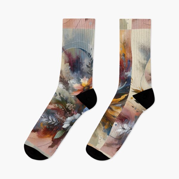 Item preview, Floral Fusion: Modern Wildflower Abstract Art designed and sold by CoussaZau.