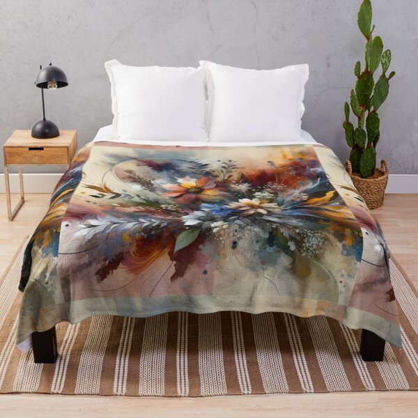 Item preview, Floral Fusion: Modern Wildflower Abstract Art designed and sold by CoussaZau.