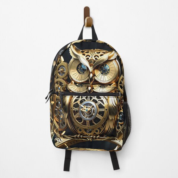Item preview, Beautiful Owl Clock-Punk, Gold designed and sold by DarkRaven420.