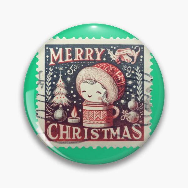 Item preview, Vintage Merry Christmas 5c US Postal Stamp designed and sold by Attire mukashaf.