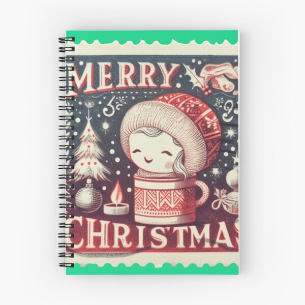 Item preview, Vintage Merry Christmas 5c US Postal Stamp designed and sold by Attire mukashaf.