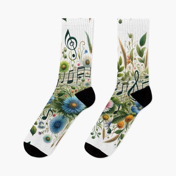Item preview, Meadow Melody: Harmonious Wildflower & Music Note designed and sold by CoussaZau.