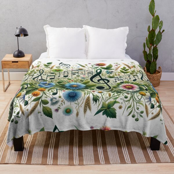Item preview, Meadow Melody: Harmonious Wildflower & Music Note designed and sold by CoussaZau.