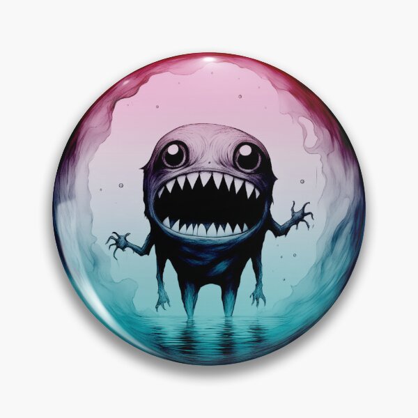 Item preview, Grummlesnatch Multicolored dark pink and blue - little monsters collection by Red Siri0 designed and sold by Red Siri0 Art.