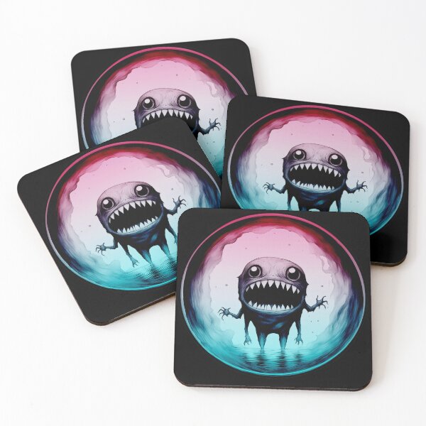 Item preview, Grummlesnatch Multicolored dark pink and blue - little monsters collection by Red Siri0 designed and sold by Red Siri0 Art.