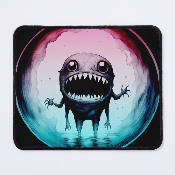 Item preview, Grummlesnatch Multicolored dark pink and blue - little monsters collection by Red Siri0 designed and sold by Red Siri0 Art.
