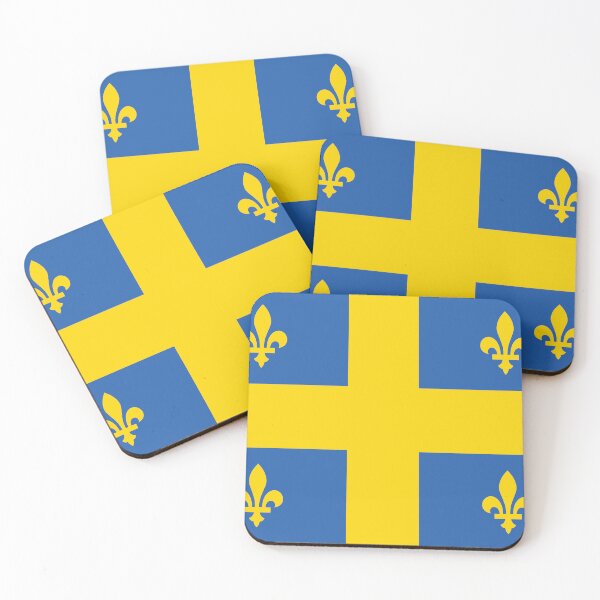 Item preview, Ukraine Ukrainian Quebec Quebecois Flag designed and sold by FlagX.