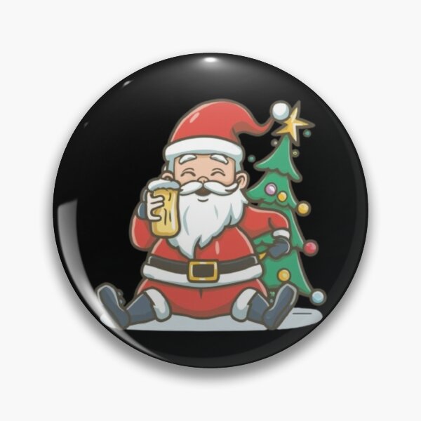 Item preview, Santa Claus under a Christmas tree designed and sold by MKShopZurich.