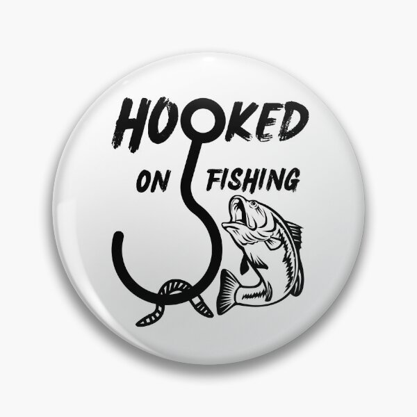 Item preview, Hooked on Fishing. Fun fishing art. designed and sold by Verle-art.