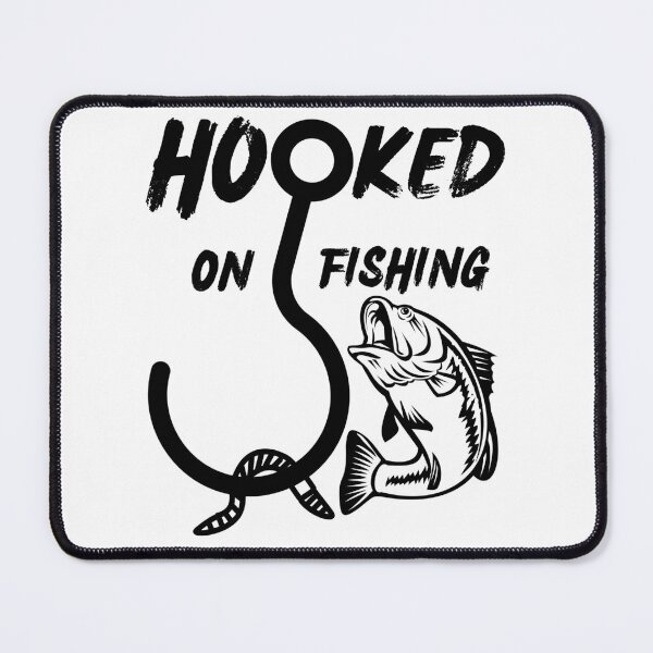 Item preview, Hooked on Fishing. Fun fishing art. designed and sold by Verle-art.