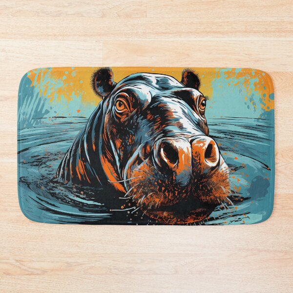 Item preview, Hippo Art #3 | Hippo Lovers designed and sold by ksgraphics222.