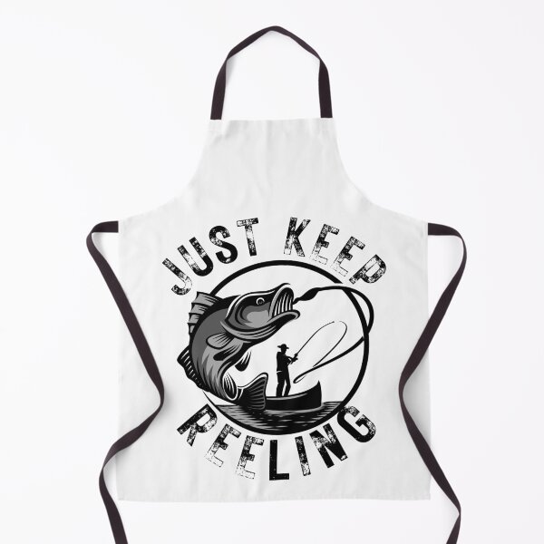 Item preview, Just Keep Reeling. Fun fishing art. designed and sold by Verle-art.