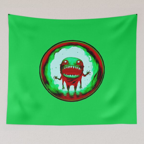 Item preview, Grummlesnatch Multicolored red green little monsters collection by Red Siri0 designed and sold by Red Siri0 Art.
