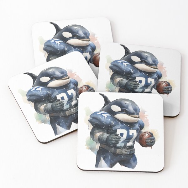 Item preview, Orca as an American Football Player designed and sold by Sp3ctrumOfColor.