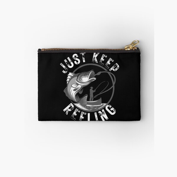 Item preview, Just Keep Reeling. Fun fishing art. designed and sold by Verle-art.