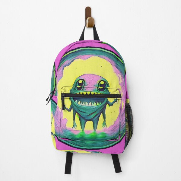 Item preview, Grummlesnatch Multicolored pink yellow green - little monsters collection by Red Siri0 designed and sold by Red Siri0 Art.