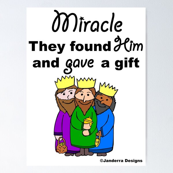 Item preview, White 3 Wise Men Miracle designed and sold by JanderraDesigns.