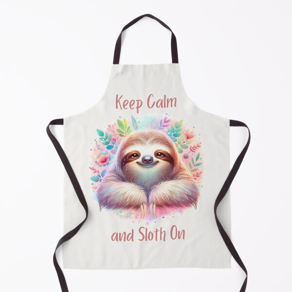 Item preview, Cute Sloth Over Flower Backdrop designed and sold by NAFDesigns.