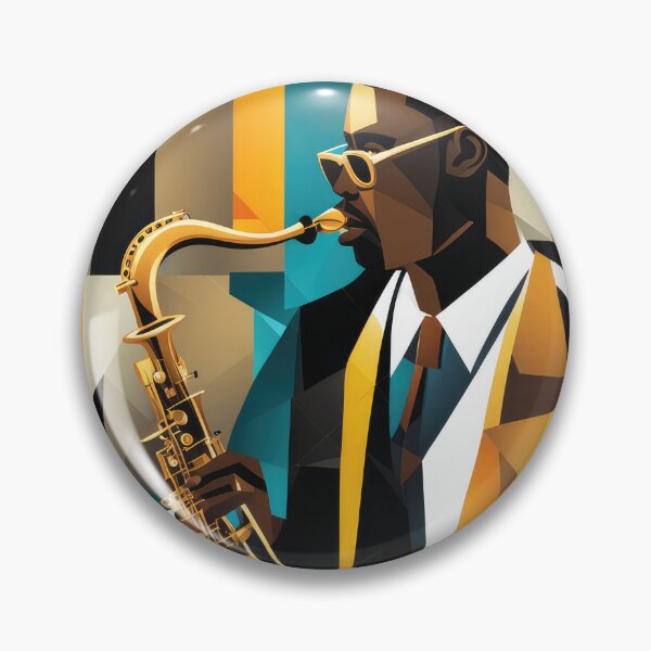 Item preview, Abstract music, saxophone cubic designed and sold by Wallisart.