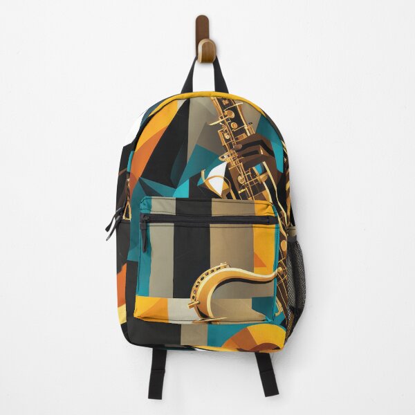 Item preview, Abstract music, saxophone cubic designed and sold by Wallisart.