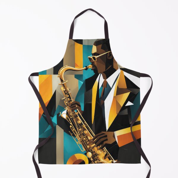Item preview, Abstract music, saxophone cubic designed and sold by Wallisart.