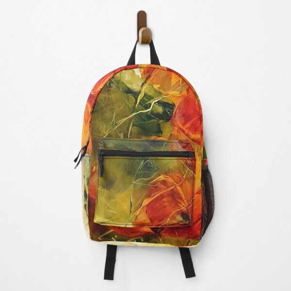 Item preview, Intense poppy flowers in the wind painting designed and sold by clon-dot-net.