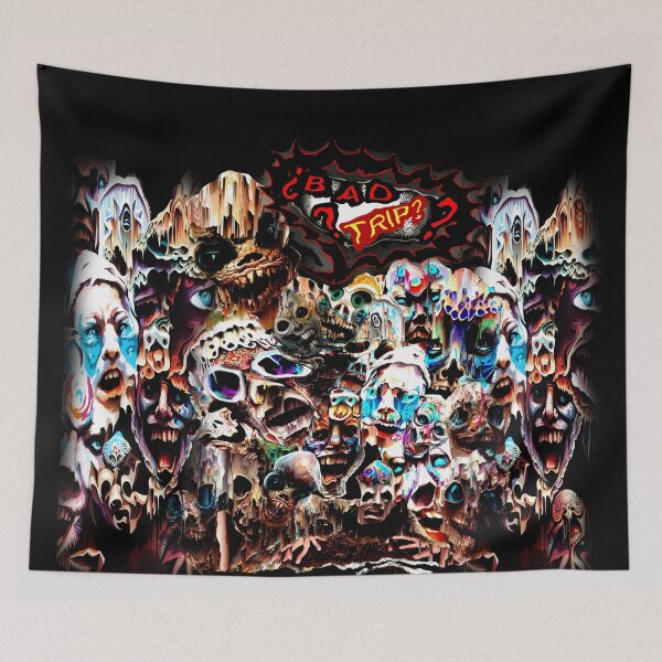 Item preview, Bad Trip? | Trippy Psychedelic Chaos | Warped Face Glitch Graphic | LSD OMG WTF designed and sold by DopeStick.