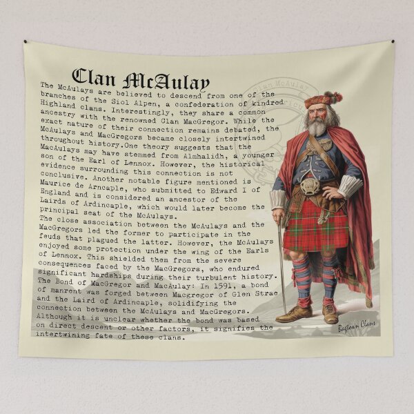 Item preview, Clan McAulay Scottish History  designed and sold by BagTown Clans.