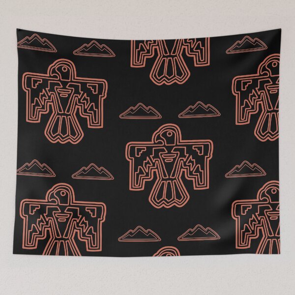 Item preview, Aztec Petroglyph Thunderbird Motif Design designed and sold by EarthArtDesigns.