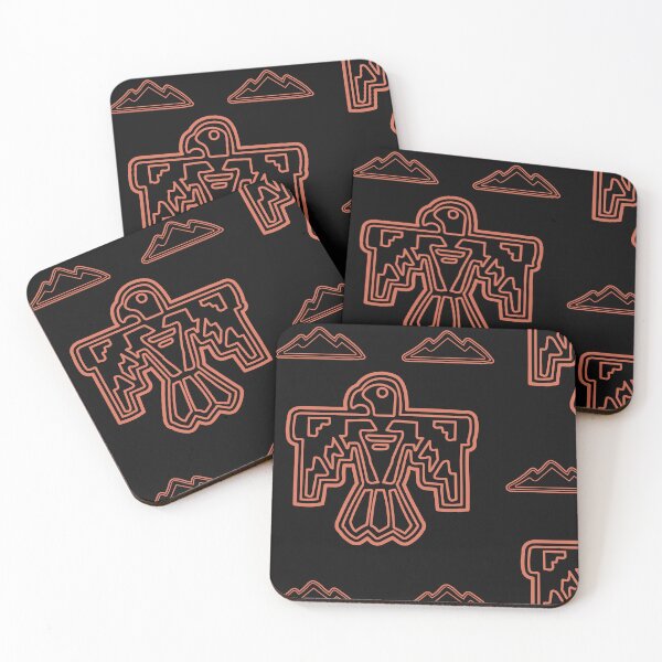 Item preview, Aztec Petroglyph Thunderbird Motif Design designed and sold by EarthArtDesigns.
