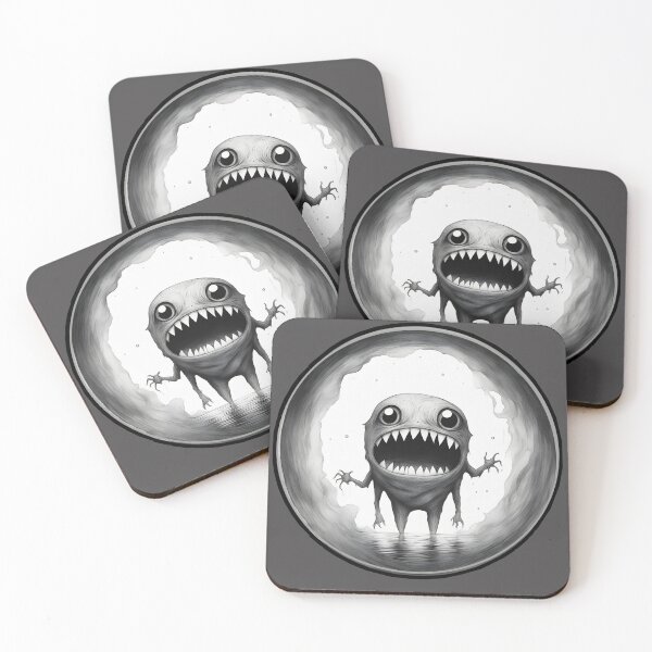 Item preview, Grummlesnatch Multicolored black and white 2 - little monsters collection by Red Siri0 designed and sold by Red Siri0 Art.
