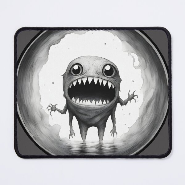 Item preview, Grummlesnatch Multicolored black and white 2 - little monsters collection by Red Siri0 designed and sold by Red Siri0 Art.